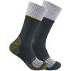 image:imageCarhartt Mens SC0012M Force Midweight Steel Toe Crew Sock 2PackAssorted 2 White