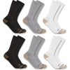 image:imageCarhartt Mens SC1156M Midweight Crew Sock 6PackAssorted 1
