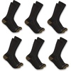 image:imageCarhartt Mens SC1156M Midweight Crew Sock 6PackBlack
