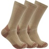 image:imageCarhartt Mens SC6203M Midweight Cotton Blend Crew Sock 3PackKhaki