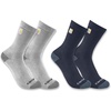 image:imageCarhartt Mens SC9972M Midweight Logo Crew Sock 2PackAssorted 2
