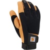 image:imageCarhartt Mens Synthetic Leather High Dexterity Touch Sensitive Secure Cuff GloveBlack Barley