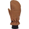 image:imageCarhartt Womens GL0800W Womens Insulated Duck Synthetic Leather Knit Cuff MitBrown