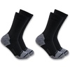 image:imageCarhartt Womens SC0812W Force Midweight Synthetic Blend Steel Toe Crew Sock 2 PackBlack