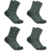 image:imageCarhartt Womens SC5544W Womens Heavyweight SyntheticWool Blend Crew Sock 4PAssorted Teal