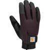 image:imageCarhartt Womens Synthetic Leather High Dexterity Touch Sensitive Secure Cuff GloveBlackberry
