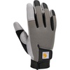 image:imageCarhartt Womens Synthetic Leather High Dexterity Touch Sensitive Secure Cuff GloveSteelGrey