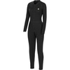 image:imageCarhartt Womens UM0192W Womens Midweight Cotton Blend Waffle Zip Front UnionBlack