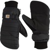 image:imageCarhartt Womens Waterproof Insulated Quilted Knit Cuff MittenBlack