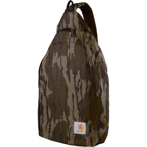 image:imageCarhartt Classic 10L MultiCarry Sling Bag Black  Durable Crossbody Backpack with Side Release Buckle Tablet Sleeve and Adjustable StrapMossy Oak Bottomlands