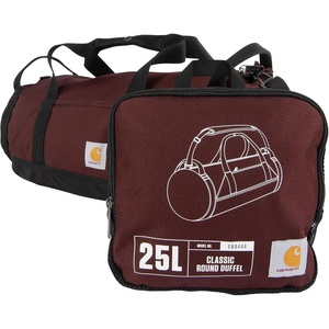 image:imageCarhartt Classic Round Duffel with Utility Pouch HeavyDuty WaterResistant Packable Gear Bag for Jobsite Gym and TravelPort