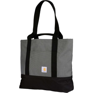 image:imageCarhartt Classic Vertical Open Tote Bag Durable Water Repellent Material WHand and Shoulder StrapsGravel