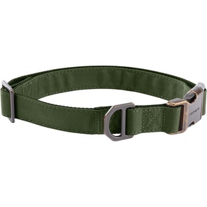 image:imageCarhartt Field Nylon Dog Collar Carhartt Brown Medium  Fully Adjustable Durable 600Denier Fabric with Reflective Wordmark for VisibilityOak Leaf
