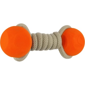 image:imageCarhartt Field Rubber Training Dog Pull Carhartt Brown  Pet Tools Rugged Tool for Tug Fetch and Play Field Dog TrainingRope Bone Blaze Orange