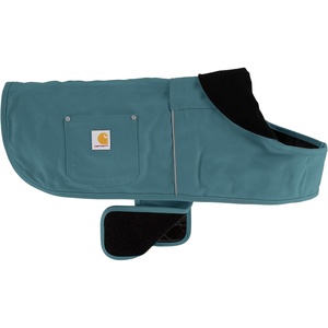 image:imageCarhartt Firm Duck Dog Chore Coat Insulated Weather Resistant Jacket for Cold and Windy Conditions Black Large  Dog Insulated Weather Resistant Jacket for Cold and Windy ConditionsHarbor Teal Reflective Piping