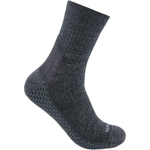 image:imageCarhartt Force Grid Midweight SyntheticMerino Wool Blend Short Crew SockCarbon Heather