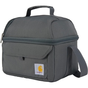 image:imageCarhartt Insulated 12 Can Cooler Black  Two Compartment Lunch Box Durable FullyInsulated Lunch Bag for Women amp Men Large LunchboxLarge Lunchbox Gravel