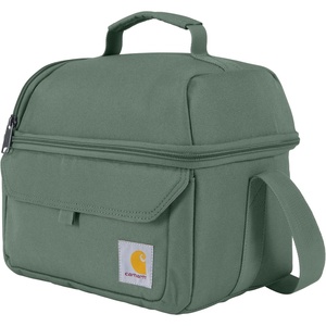 image:imageCarhartt Insulated 12 Can Cooler Black  Two Compartment Lunch Box Durable FullyInsulated Lunch Bag for Women amp Men Large LunchboxLarge Lunchbox Green Slate