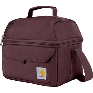 image:imageCarhartt Insulated 12 Can Cooler Black  Two Compartment Lunch Box Durable FullyInsulated Lunch Bag for Women amp Men Large LunchboxLarge Lunchbox Port