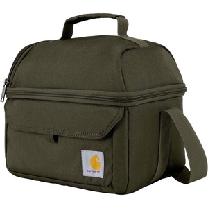 image:imageCarhartt Insulated 12 Can Cooler Black  Two Compartment Lunch Box Durable FullyInsulated Lunch Bag for Women amp Men Large LunchboxLarge Lunchbox Tarmac