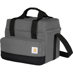 image:imageCarhartt Insulated Two Compartment Cooler Durable Water Repellent Material WFront Zippered Pocket for Camping Beach amp TravelGravel