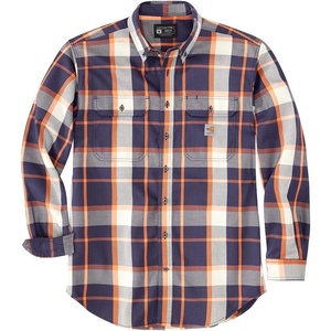 image:imageCarhartt Mens 104507 FlameResistant Force Rugged Flex LooseNavyOrange Flame