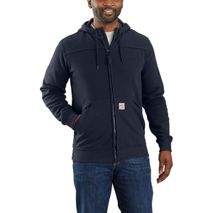 image:imageCarhartt Mens 105010 Flame Resistant Rain Defender Relaxed Fit FleeceNavy