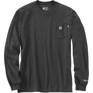 image:imageCarhartt Mens 106800 Flame Resistant Force Loose Fit LongSleeve Lightweight ECarbon Heather