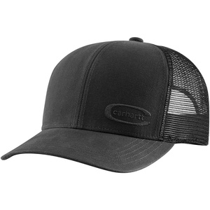 image:imageCarhartt Mens Canvas MeshBack Embossed CapBlack