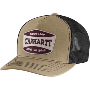 image:imageCarhartt Mens Canvas MeshBack Patch CapDark Khaki