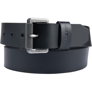 image:imageCarhartt Mens Casual Top Grain Bridle Leather Belts WAntique Nickel and Knurled Roller BuckleBlack