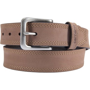 image:imageCarhartt Mens Casual Top Grain Saddle Leather Triple Stitch BeltCarhartt Brown