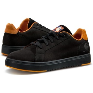 image:imageCarhartt Mens Detroit Leather Sneaker Work Shoe  Wide Toe Box Comfort Footbed and Midsole SlipResistant Outsole Fastdry Lining EH Rated Arch SupportBlackBrown