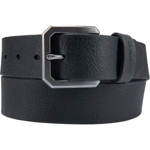 image:imageCarhartt Mens Durable Full Grain Saddle Leather Classic Belts WRugged Antique Nickel HardwareBlack