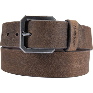image:imageCarhartt Mens Durable Full Grain Saddle Leather Classic Belts WRugged Antique Nickel HardwareDark Brown