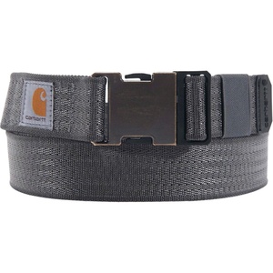 image:imageCarhartt Mens Durable Nylon Webbing Belts Wa Slim Profile DesignRugged Flex Gravel