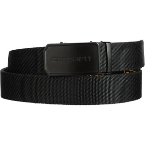 image:imageCarhartt Mens Durable Nylon Webbing Belts Wa Slim Profile DesignWebbing Ratchet Black