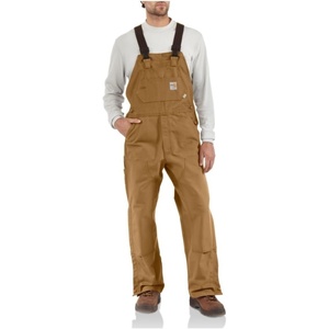 image:imageCarhartt Mens FR Duck Bib OverallCarhartt Brown