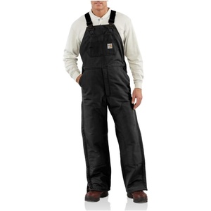 image:imageCarhartt Mens FR Duck Insulated Bib OverallBlack