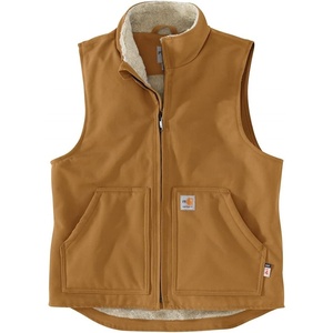 image:imageCarhartt Mens FR Duck Mock Neck VestCarhartt Brown