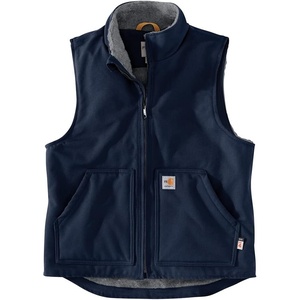 image:imageCarhartt Mens FR Duck Mock Neck VestDark Navy