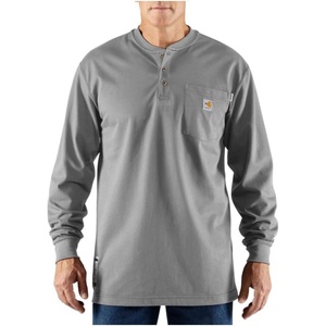 image:imageCarhartt Mens FR Force Dearborn Loose LS HenleyLight Gray
