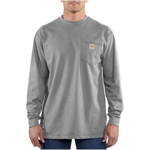 image:imageCarhartt Mens FR Force Dearborn Loose LS TShirtGrey