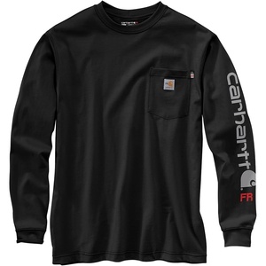 image:imageCarhartt Mens FR Force Irvine Loose LS Logo TShirtBlack