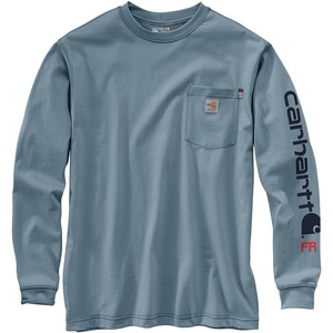 image:imageCarhartt Mens FR Force Irvine Loose LS Logo TShirtRolling Thunder