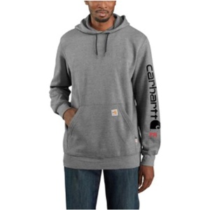 image:imageCarhartt Mens FR Force Marquette Logo SweatshirtGranite Heather