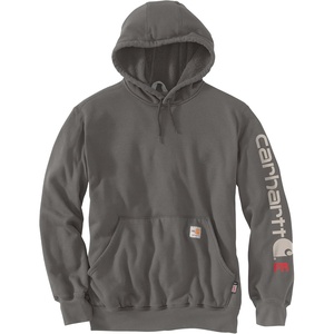 image:imageCarhartt Mens FR Force Marquette Logo SweatshirtMud Gray