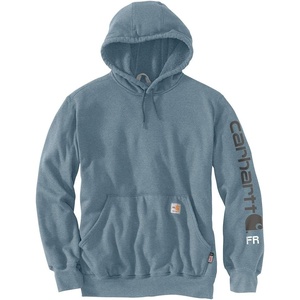 image:imageCarhartt Mens FR Force Marquette Logo SweatshirtRolling Thunder Heather