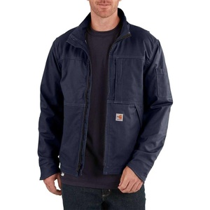 image:imageCarhartt Mens Flame Resistant Full Swing Relaxed Fit Quick Duck Lined JacketDark Navy