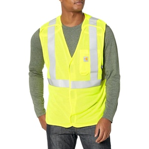 image:imageCarhartt Mens Flame Resistant HighVisibility Mesh Class 2 VestBrite Lime